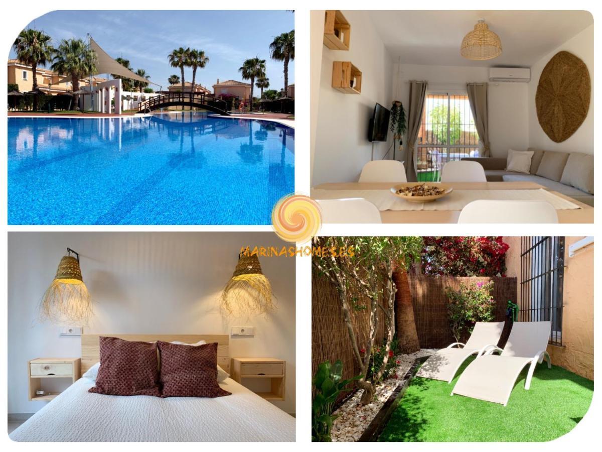 Marinas Sol - Tu hogar con jardín privado! Vera Exterior foto
